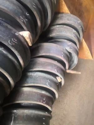 EN 10204 diameter 640mm rail truck trailer wheels with yellow painting color