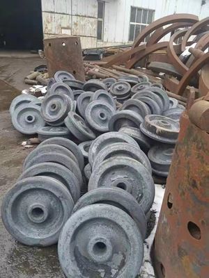 Heavy Duty Forging Steel Gear Ring 42CrMo Forged Rail Wheels 550mm Diameter