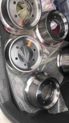 Heavy Duty Forging Steel Gear Ring 42CrMo Forged Rail Wheels 550mm Diameter