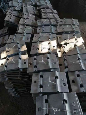 Double Shoulder Base Plates Sole Plate In A Crane Rail Or Track Support System To Fix The Entire Rail Fastening Systems