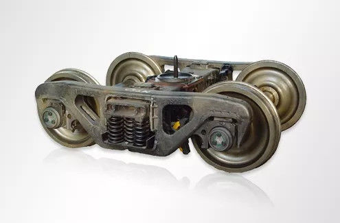Carrello motore del vagone ferroviario