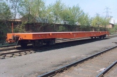 Camionetto per binari ferroviari rinforzati di facile manovrabilità per carichi industriali pesanti