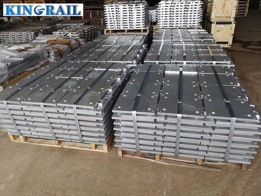 Double Shoulder Base Plates Sole Plate In A Crane Rail Or Track Support System To Fix The Entire Rail Fastening Systems