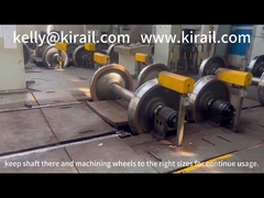 Sette di ruote dei veicoli ferroviari per verificare se i cuscinetti sono a posto