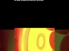 Processo di produzione di ruote per rotaie in acciaio